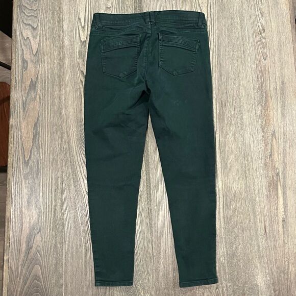 Democracy Ab Technology Skinny Pants Mid Rise Slim Ankle Stretch Green Size 6 - Picture 7 of 11